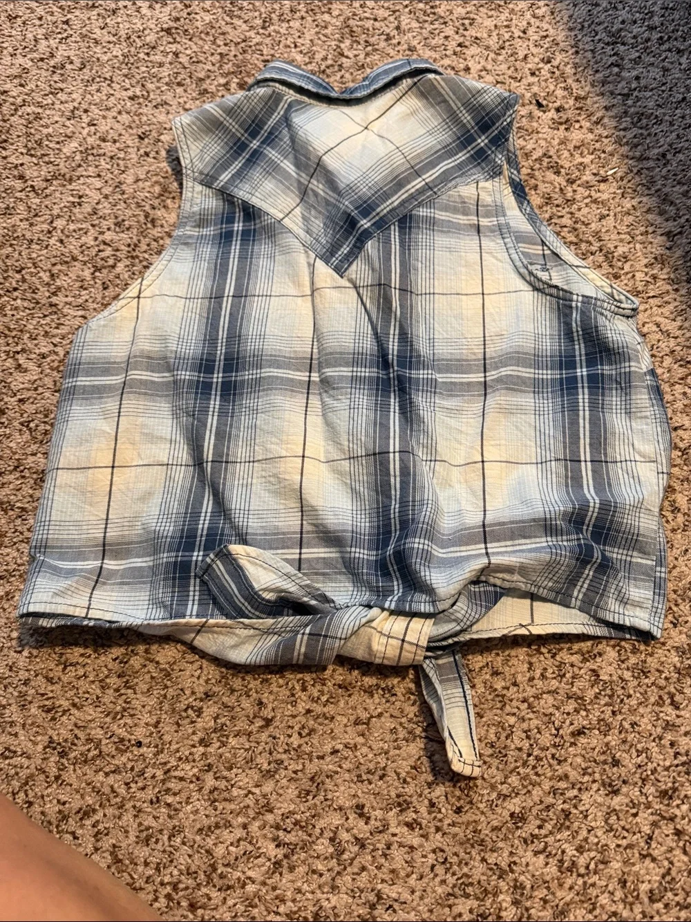 Wrangler sleeveless plaid